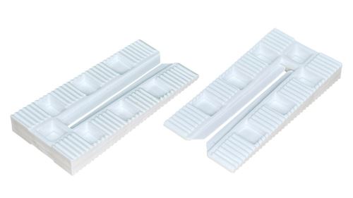 Klinky montážne plastové PRO5 biele 50 ks, 76 x 38 x 10 mm