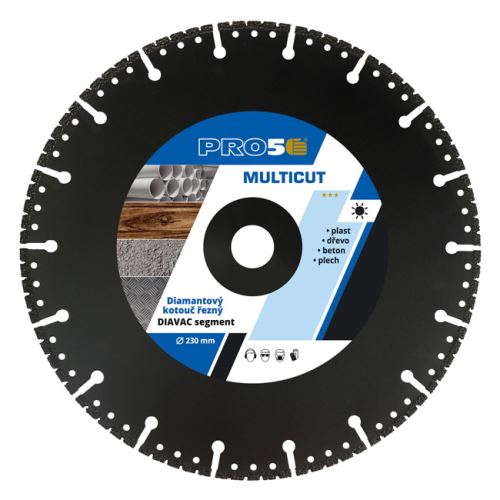 Kotúč rezný diamantový PRO5 MULTICUT zásahový multifunkčný 230 mm