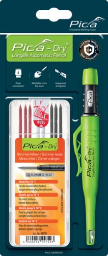Ceruzka Pica Dry guľatá + tuhy 4070 / blister