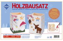 Pebaro - stavebnica drevená - držiak na čajovú sviečku los/huba