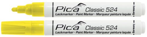Značkovač Pica Classic 524 lakový žltý 2-4 mm / 10 ks