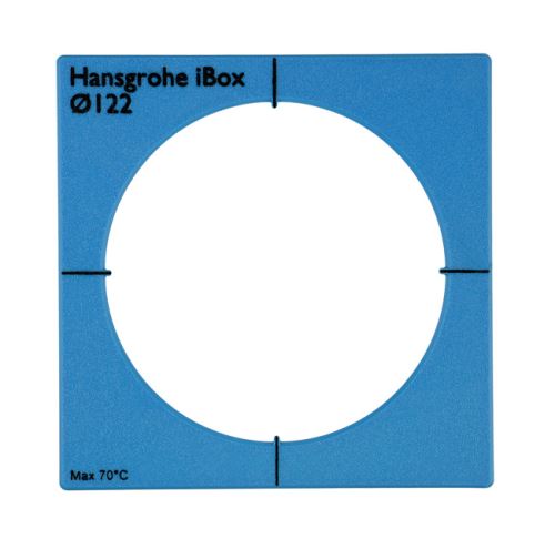 Šablóna pre Hansgrohe iBox 122mm