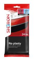 Obrúsky vlhčené Sheron na plasty - 24 ks