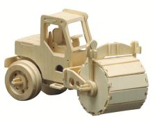 Pebaro - stavebnica drevená - auto s valcom (1)