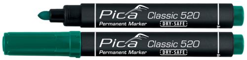 Značkovač Pica Classic 520 permanentný zelený / 10 ks