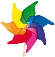 Veterník Rainbow dúhový, priemer 80 cm