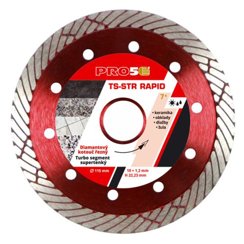 Kotúč rezný diamantový PRO5 - TS-ST RAPID 115 mm (1)
