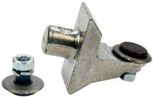 Držiak s kolieskom 14mm+koliesko s osičkou