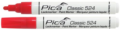 Značkovač Pica Classic 524 lakový červený 2-4 mm / 10 ks