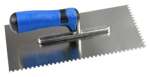 Hladítko nerezové zubaté E4 270 x 130 x 0,7 mm štandard