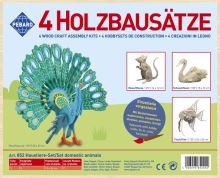 Pebaro - stavebnica drevená - domáce zvieratá SET