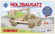 Pebaro - stavebnica drevená - auto so zdvíhacou plošinou
