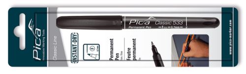Značkovač Pica Classic 533 permanentný čierny 0,7 mm/blister