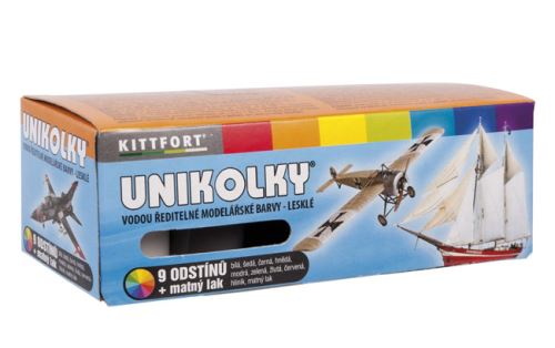 Modelárske farby Kittfort Unikolky 9+1