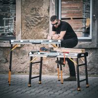 Skladací pracovný stôl kovový Craftmarker SteelBench S110 (3)